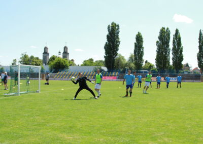 A napsütéses Grosics Gyula labdarúgó emléktorna a Grosics Alapítvány szervezésében